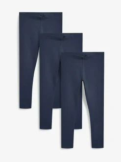 Best Next Navy Blue Regular Fit Leggings 3 Pack (3-16yrs)