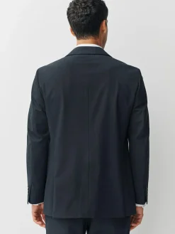 Next Regular Fit Motionflex Puppytooth Texture Suit Jacket^ Blue Suits