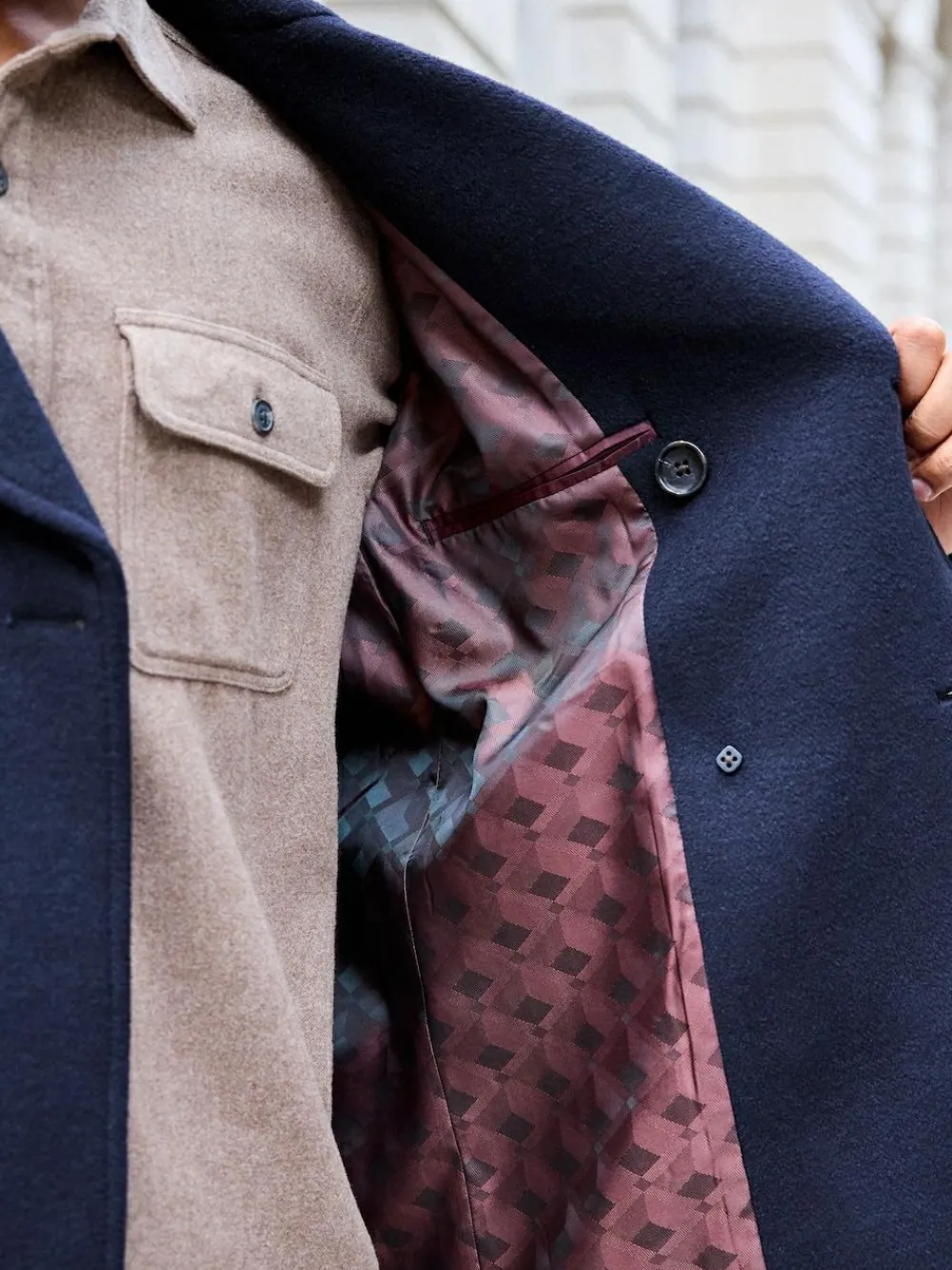 Next Regular Fit N.Premium Soft Touch Peacoat with Wool^ Coats & Jackets|Coats & Jackets