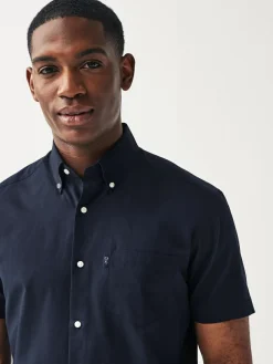 Next Regular Fit Short Sleeve Easy Iron Button Down Oxford Shirt^ Shirts
