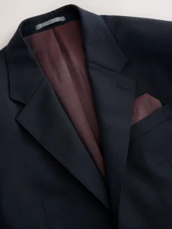 Clearance Next Regular Fit Signature Nova Fides 100% Italian Wool Suit Jacket Navy Blue