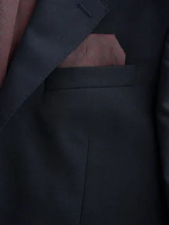 Clearance Next Regular Fit Signature Nova Fides 100% Italian Wool Suit Jacket Navy Blue