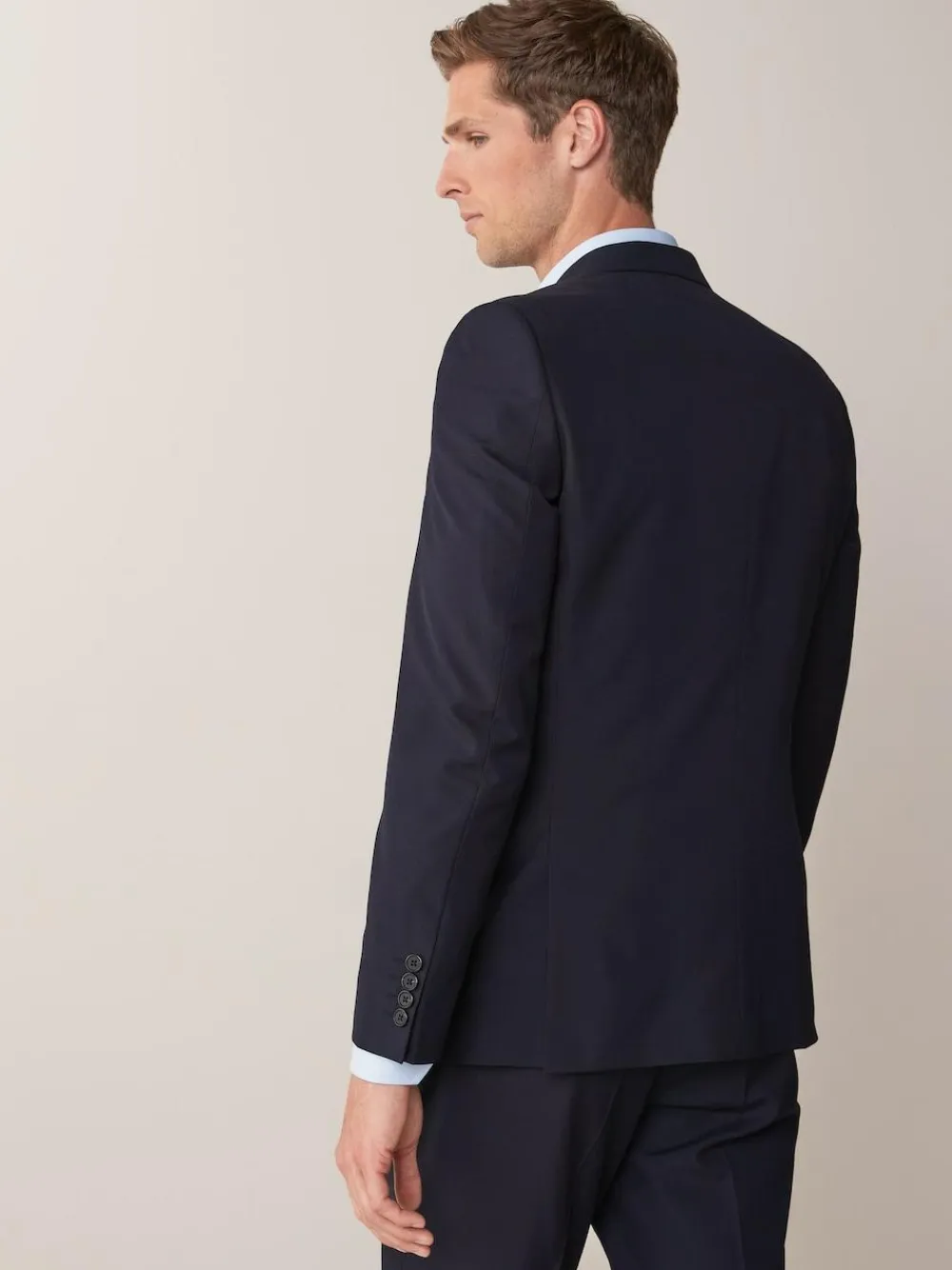 Clearance Next Regular Fit Two Button Suit Jacket Navy Blue