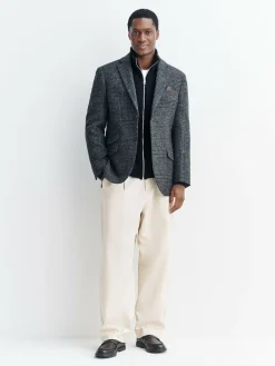 Discount Next Navy Blue Regular Fit Waffle Texture Chenille Zip Through Cardigan