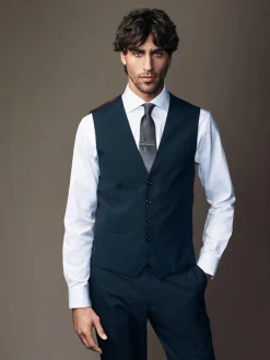 Hot Next Regular Fit Waistcoat Navy Blue