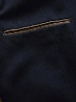 New Next Navy Blue Regular Fit Wool Rich Soft Touch Blazer