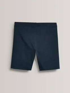 Online Next Regular Length 2 Pack Cotton Rich Stretch Cycle Shorts (3-16yrs) Navy Blue