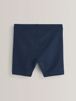 Outlet Next Regular Length 5 Pack Cotton Rich Stretch Cycle Shorts (3-16yrs) Navy Blue