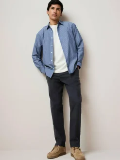 Outlet Next Navy Blue Regular Tapered Fit Stretch Chinos Trousers