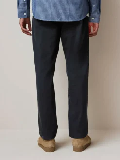 Outlet Next Navy Blue Regular Tapered Fit Stretch Chinos Trousers
