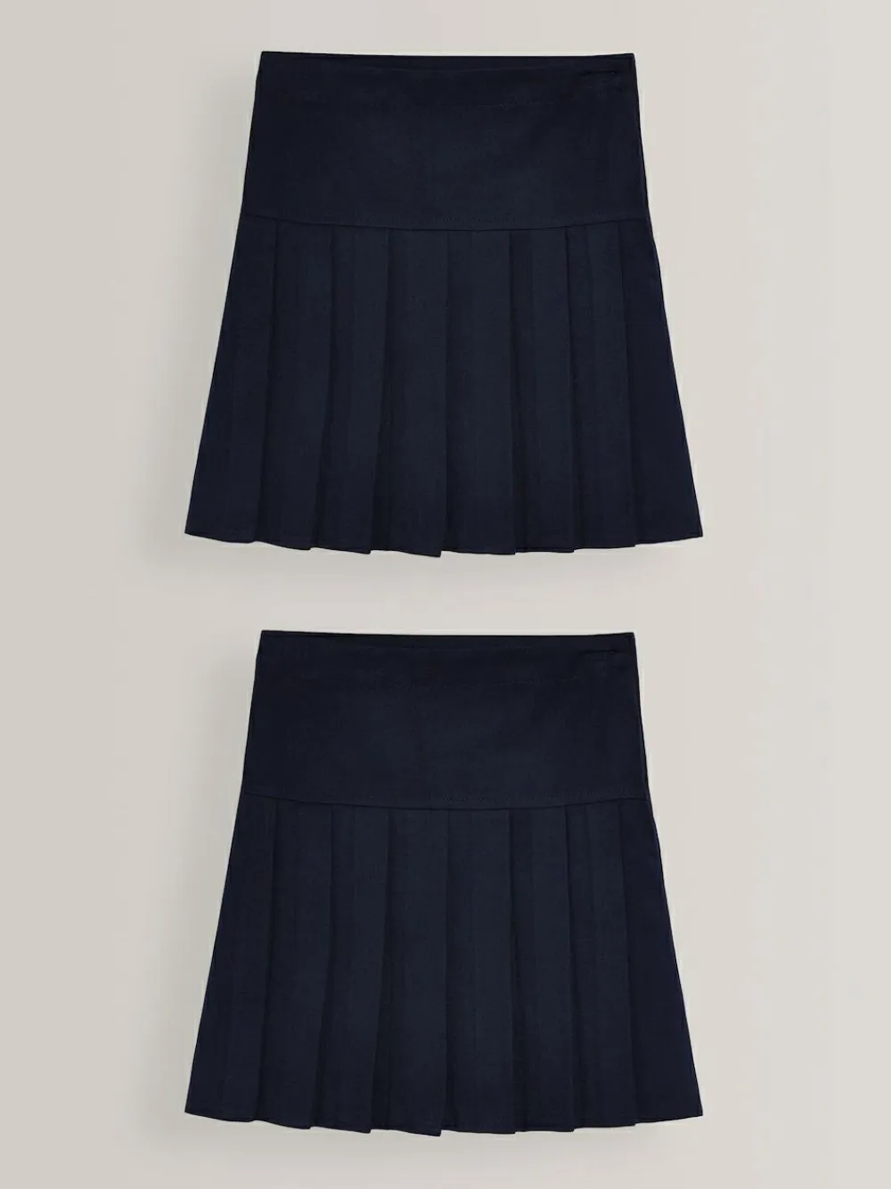 Next Navy Blue Regular Waist 2 Pack Pleated School Skirts (3-16yrs)^ Shorts & Skirts