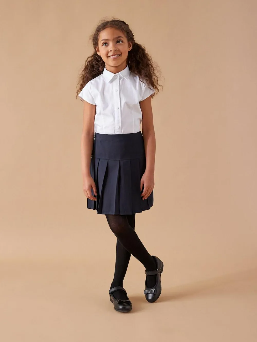 Next Navy Blue Regular Waist 2 Pack Pleated School Skirts (3-16yrs)^ Shorts & Skirts