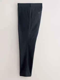 Hot Next Relaxed Fit Cotton Suit Trousers Navy Blue