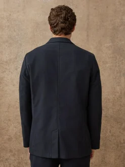 Clearance Next Relaxed Fit Cotton Suit Jacket Navy Blue