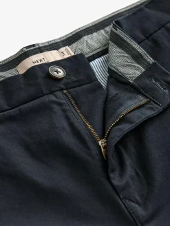 Next Navy Blue Relaxed Fit Stretch Chinos Trousers^ Pants & Chinos