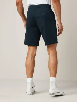 Online Next Relaxed Fit Stretch Chinos Shorts Navy Blue