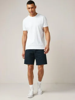 Online Next Relaxed Fit Stretch Chinos Shorts Navy Blue