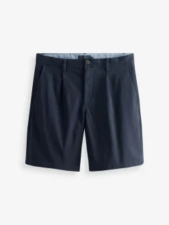 Online Next Relaxed Fit Stretch Chinos Shorts Navy Blue