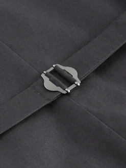 Discount Next Signature Abraham Moon 100% British Wool Donegal Suit Waistcoat Navy Blue