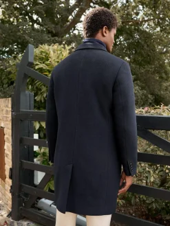 Next Signature Soft Touch Wool Rich Padded Italian Fabric Funnel Neck Coat^ Coats & Jackets|Coats & Jackets