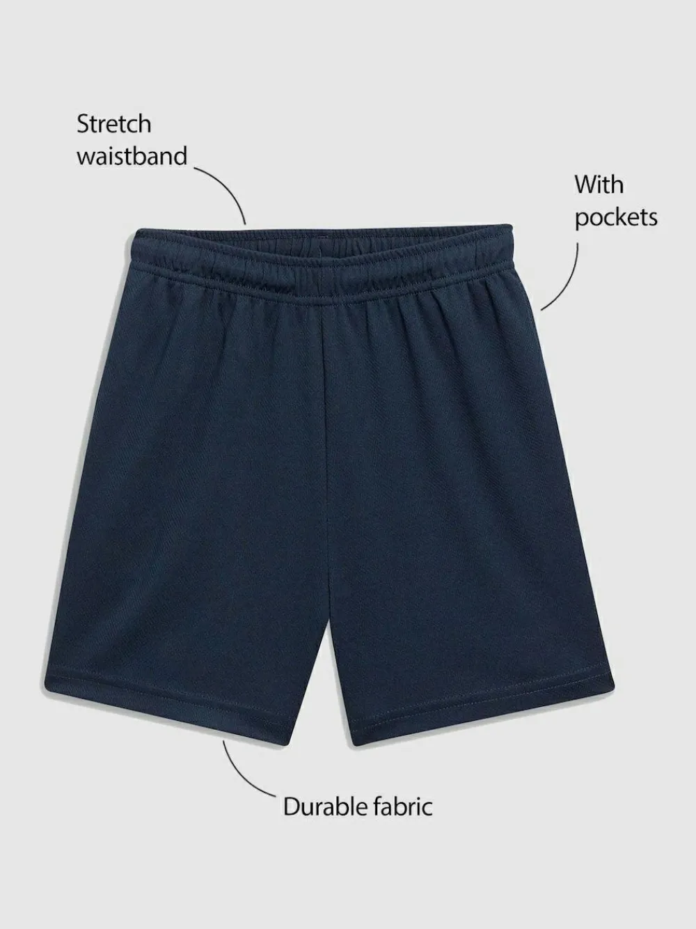Sale Next Navy Blue Single Sports Shorts (3-16yrs)