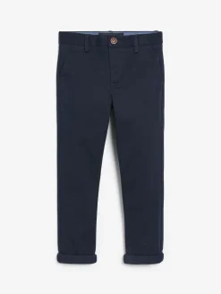 Discount Next Navy Blue Skinny Fit Stretch Chino Trousers (3-17yrs)