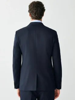 Next Skinny Fit Textured Suit Jacket^ Blue Suits