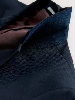 Next Skinny Fit Textured Suit Jacket^ Blue Suits