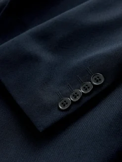 Next Skinny Fit Textured Suit Jacket^ Blue Suits