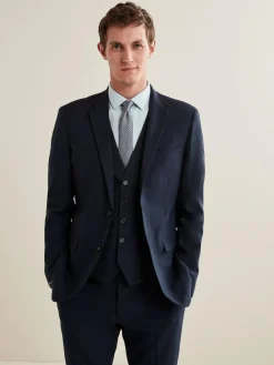 Sale Next Slim Fit Essential Suit Jacket Navy Blue