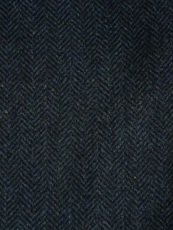 Clearance Next Slim Fit Herringbone Wool Blend Suit Jacket Navy Blue