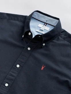 Clearance Next Navy Blue Slim Fit Long Sleeve Oxford Shirt