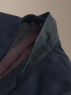 Outlet Next Slim Fit Signature Nova Fides 100% Italian Wool Suit Jacket Navy Blue