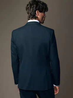 Online Next Slim Fit Two Button Suit Jacket Navy Blue