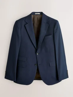 Next Slim Ft Check Suit Jacket^ Blue Suits