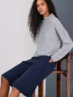 Outlet Next Smart Longline Shorts Navy Blue