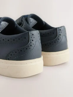 Next Standard Fit (F) Touch Fastening Brogue Shoes^ Shoes