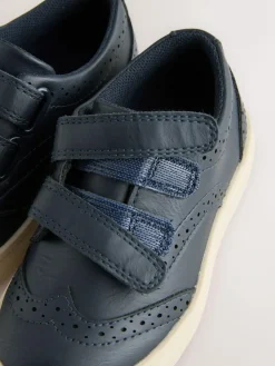 Next Standard Fit (F) Touch Fastening Brogue Shoes^ Shoes