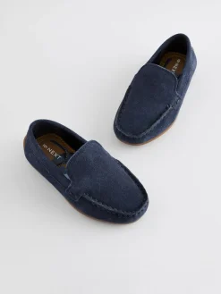 Next Standard Fit (F) Suede Slip-Ons Loafer Shoes^BOY Occasionwear|Shoes