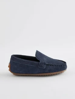 Next Standard Fit (F) Suede Slip-Ons Loafer Shoes^BOY Occasionwear|Shoes