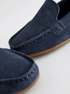 Next Standard Fit (F) Suede Slip-Ons Loafer Shoes^BOY Occasionwear|Shoes