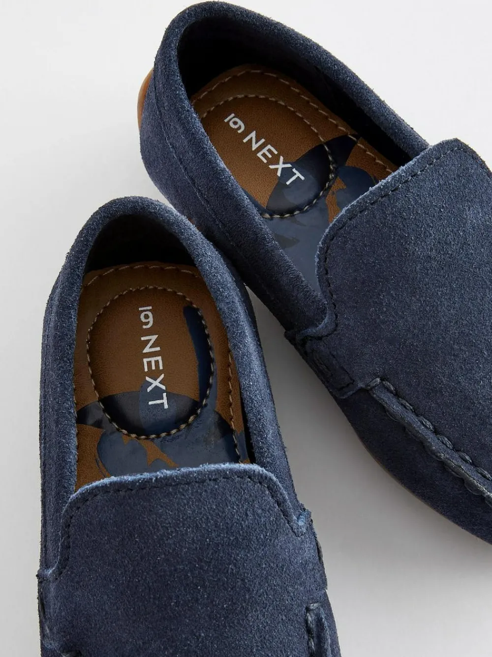 Next Standard Fit (F) Suede Slip-Ons Loafer Shoes^BOY Occasionwear|Shoes