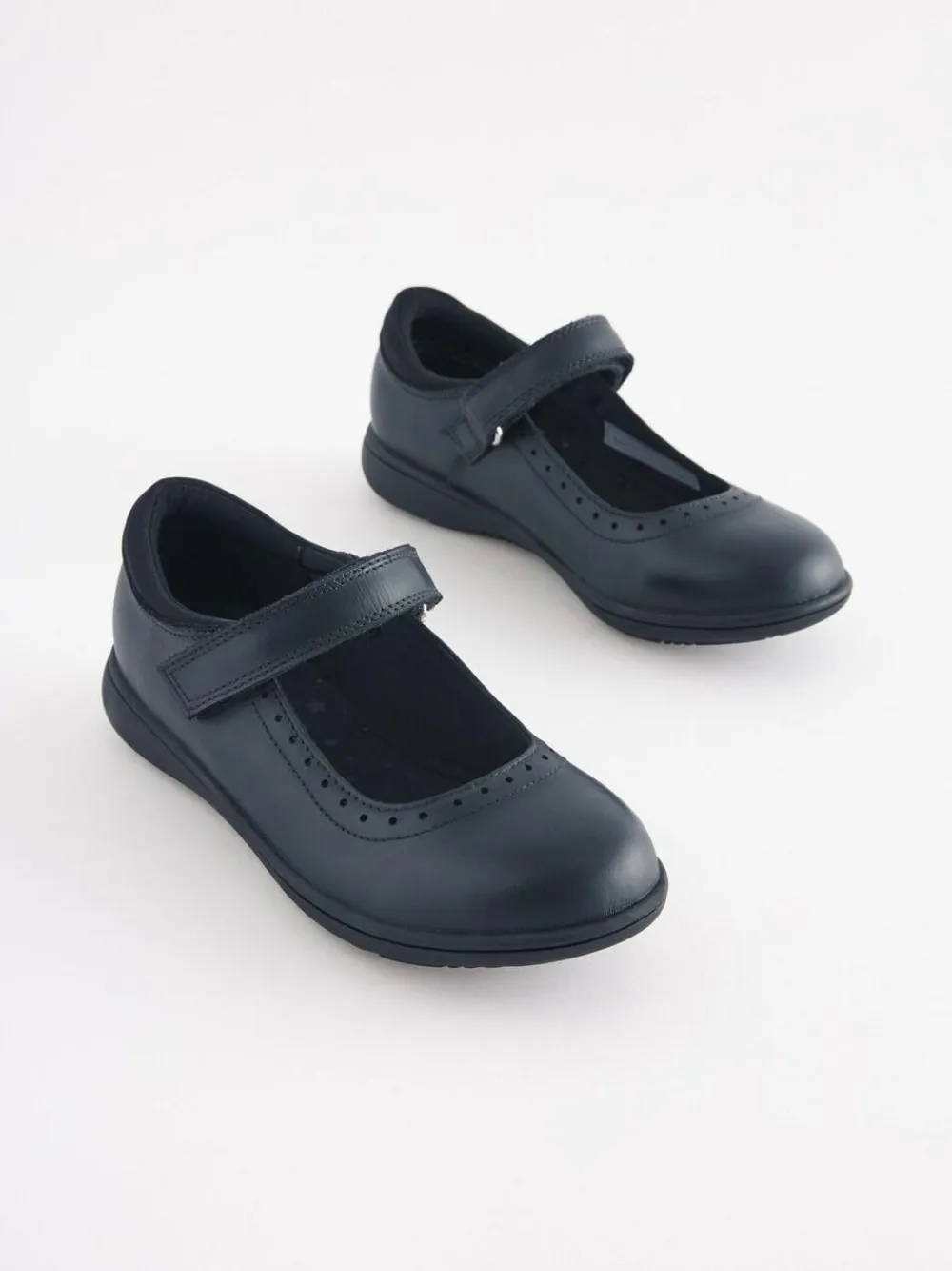 Next Standard Fit (F) School Leather Brogue Detail Mary Jane Shoes^ Shoes