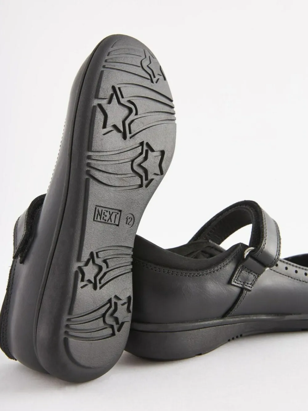 Next Standard Fit (F) School Leather Brogue Detail Mary Jane Shoes^ Shoes