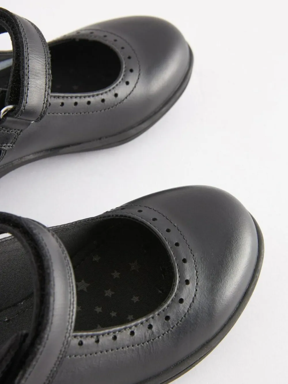 Next Standard Fit (F) School Leather Brogue Detail Mary Jane Shoes^ Shoes