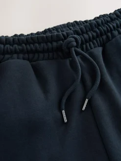 Clearance Next Navy Blue Straight Fit Relaxed Fit Brushback Heavyweight Joggers