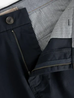 Online Next Navy Blue Straight Fit Stretch Chinos Shorts