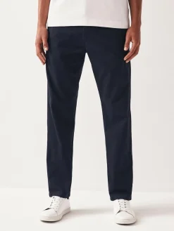 Next Navy Blue Straight Fit Stretch Chinos Trousers^ Nightwear|Pants & Chinos