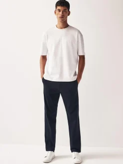 Next Navy Blue Straight Fit Stretch Chinos Trousers^ Nightwear|Pants & Chinos