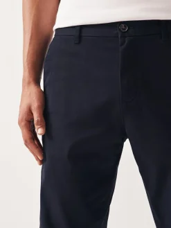 Next Navy Blue Straight Fit Stretch Chinos Trousers^ Nightwear|Pants & Chinos